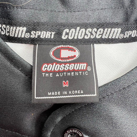Colosseum Texas A&M Aggies Men's Baseball Jersey Gray Black Ombre Button Up Sz M
