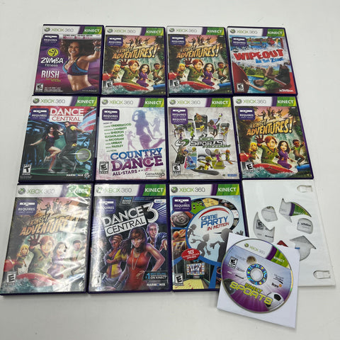 Dance Central Kinect Sports Zumba Xbox 360 Kinect Game Lot 13 Games Microsoft