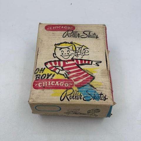 Chicago Flying Scout No. 101 Vintage Roller Skates Adjustable Steel With Box