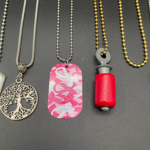Superman & Inspirational Jewelry Lot of 11 Necklaces Dog Tags Tree of Life