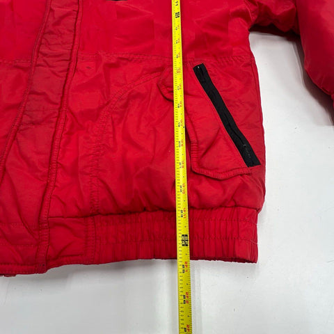 Vintage 90s Apex One Nebraska Huskers Quilted Lined Puffer Jacket NCAA Sz S