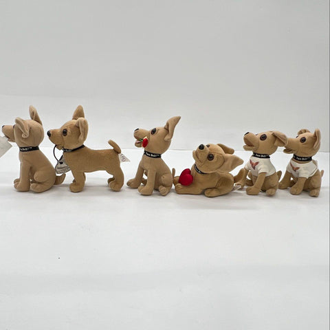 Taco Bell Chihuahua Plush Talking Dog Lot 6 Pieces Sound Works on 3 Vintage