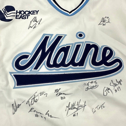 CCM University of Maine Black Bears Hockey Jersey Size M Autographed NCAA