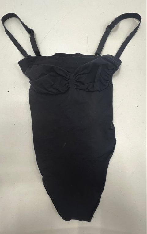 Skims Women's Black Sculpting Thong Bodysuit Lot of 3 Adjustable Straps Sz M