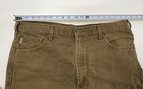 Carhartt Men's Relaxed Straight Leg Jeans Faded Olive Green Work Pants 40x32