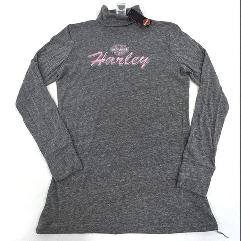 Lot of 2 Harley-Davidson Womens Tops Hoodie Turtleneck Sz L & XL