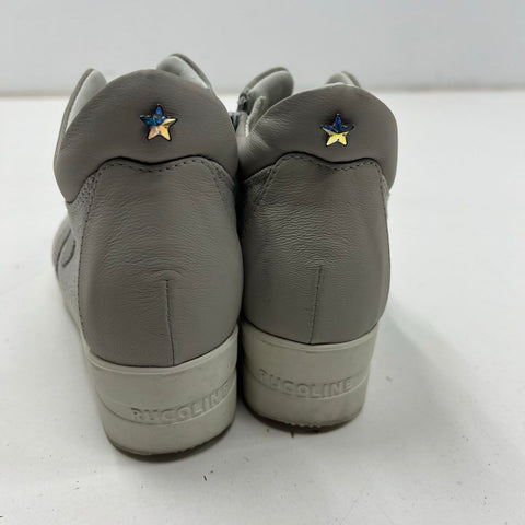 Rucoline Agile Jackie 226 Grey Beige Wedge High Top Fashion Sneakers Size 7