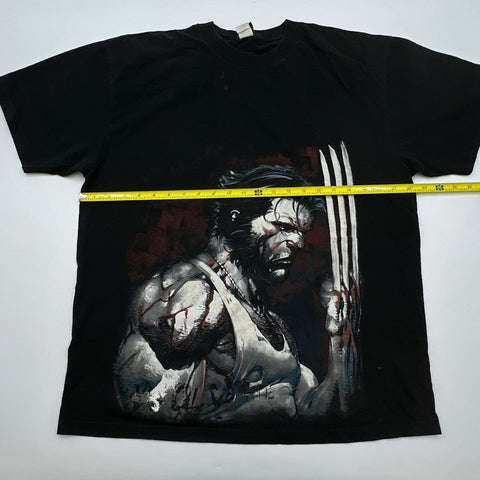 Marvel Wolverine X-Men Graphic T-Shirt Black Sz XL