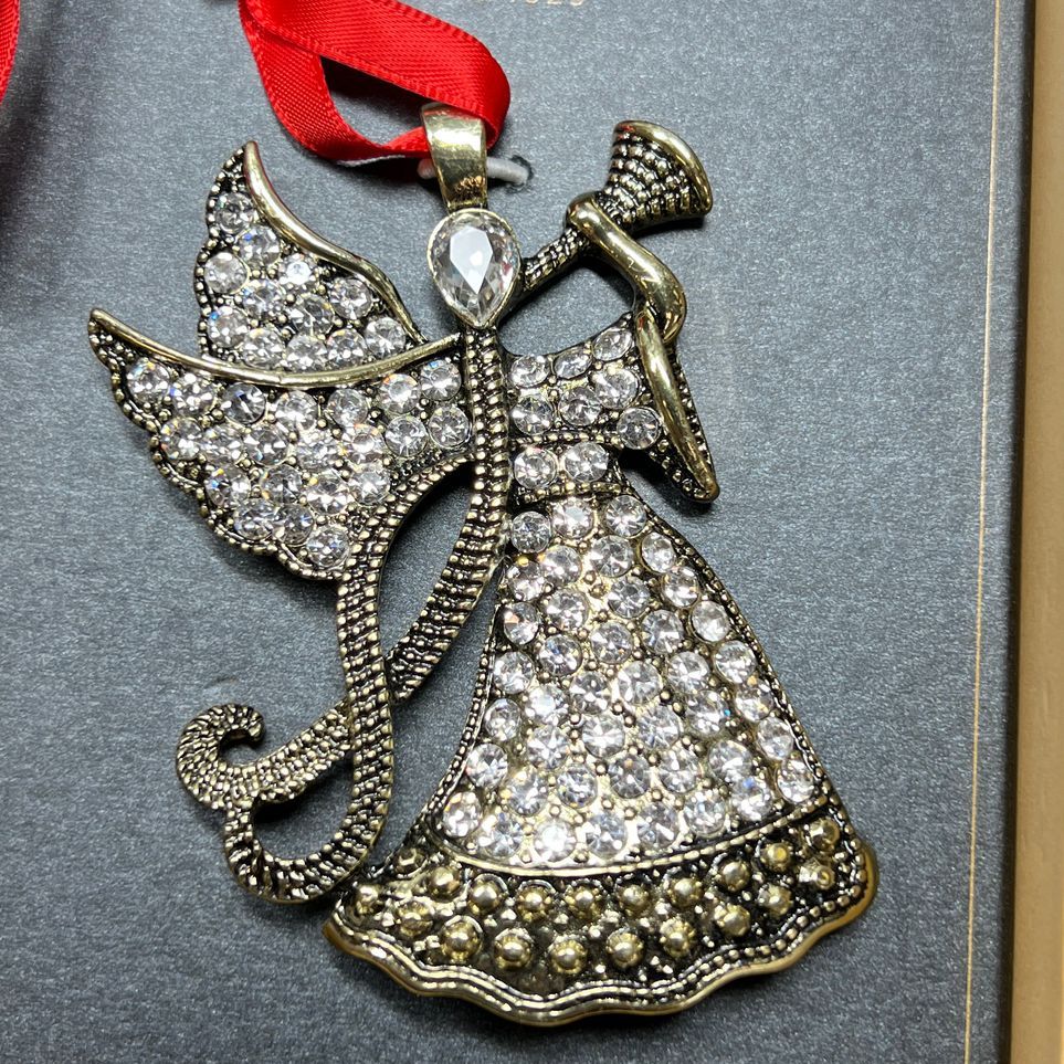 Monet 2020 Rhinestone Angel Ornament NIB