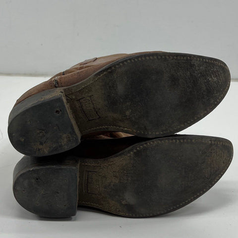 Dan Post 1902 Brown Leather Western Cowboy Boots Men's Size 8.5D