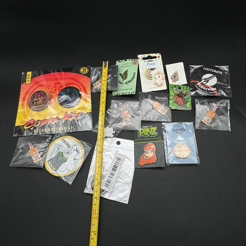 Lootcrate Wild Turkey Cobra Kai Lapel Pin & Button Lot 16 Packs Collector Items