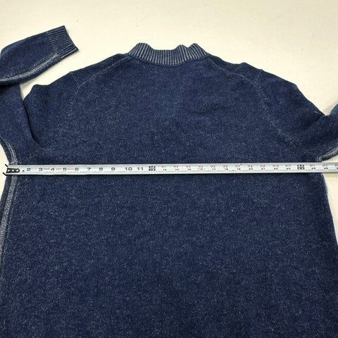 Tommy Bahama Men's Navy Blue Cashmere Partial Button Pullover Sweater Sz XXL