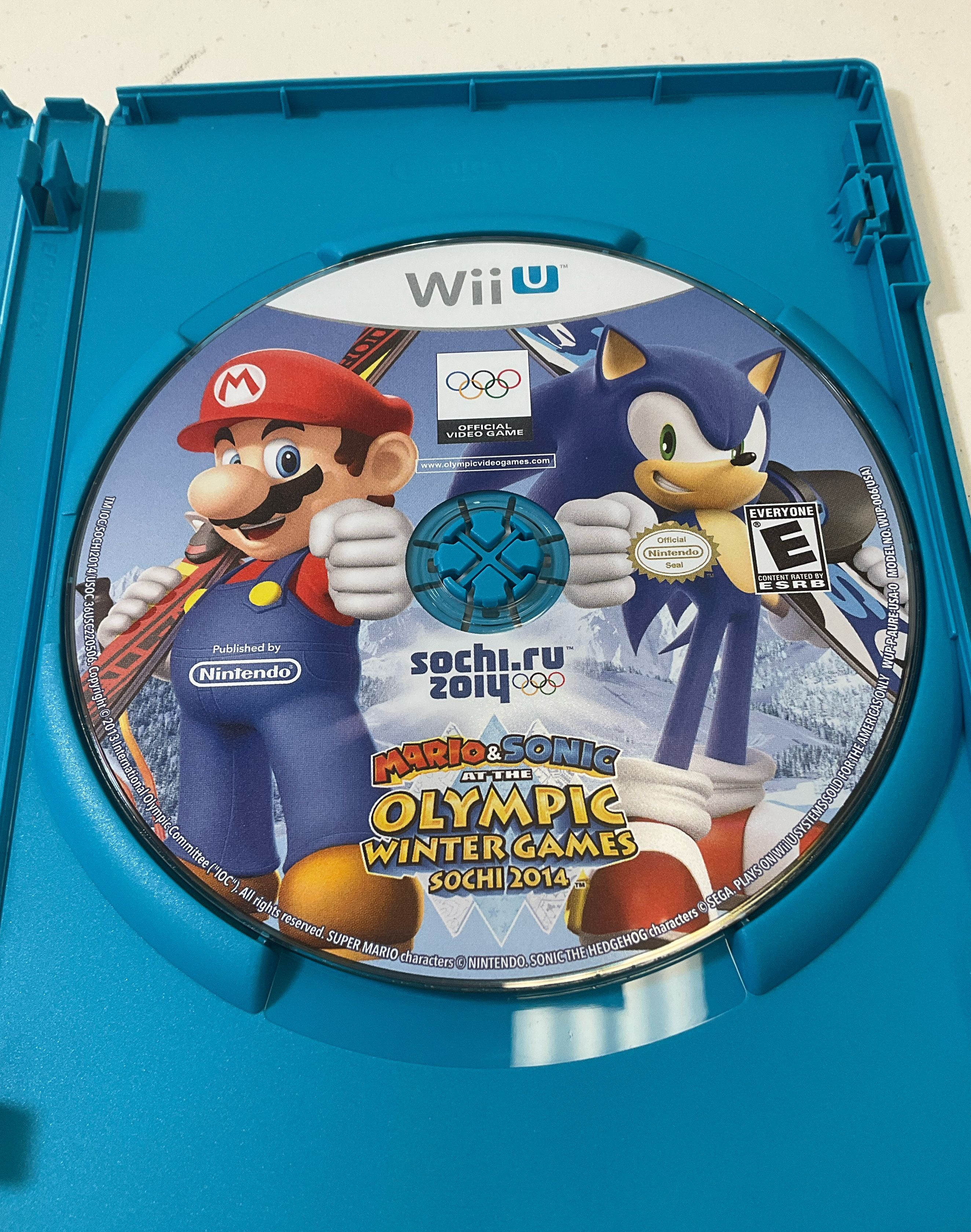 Nintendo Wii U Mario & Sonic at The Olympic Winter Games Sochi 2014 CIB Tested