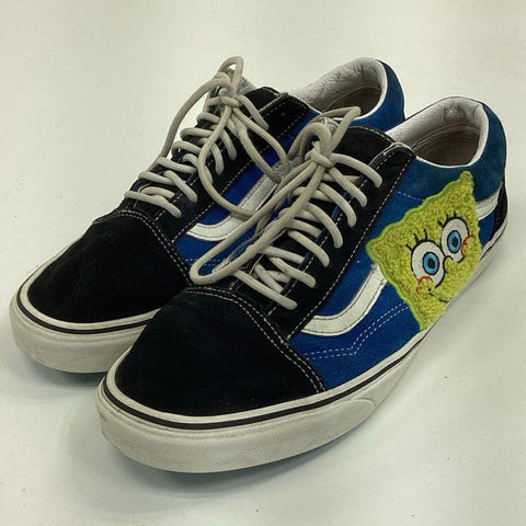 Vans Old Skool Spongebob Squarepants Chenille Patch Blue Black Men's Size 11.5