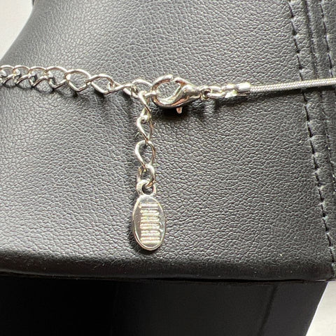 Landau Fish Pendant Silver Tone Necklace
