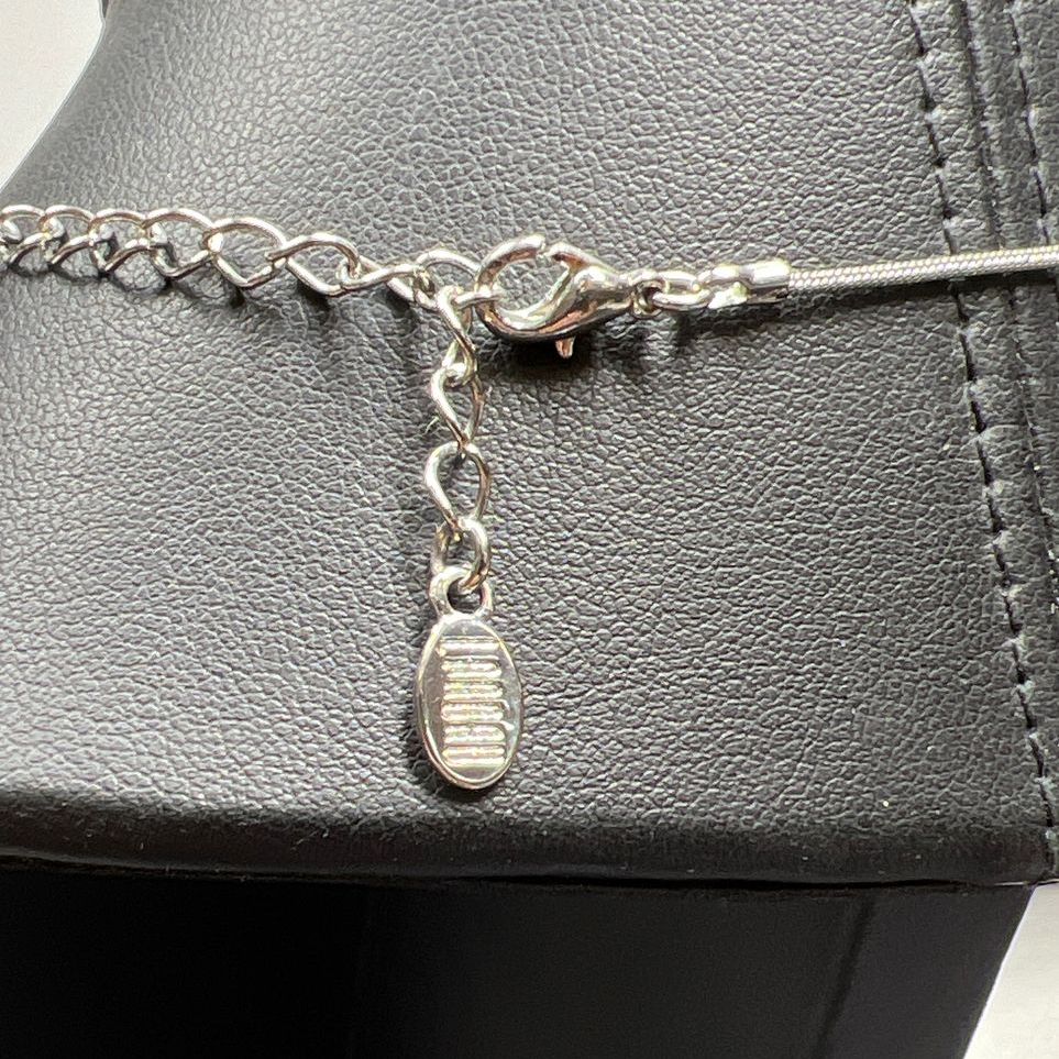 Landau Fish Pendant Silver Tone Necklace