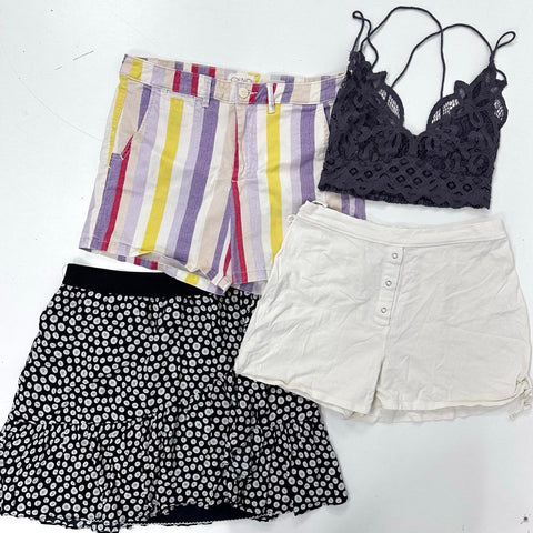 Anthropologie Free People Womens Lot Shorts Skirt Bralette Maeve Chino Sz M 30