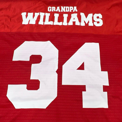 Teamwork Athletic Cards Grandpa Williams 34 Football Jersey Sz 4XL