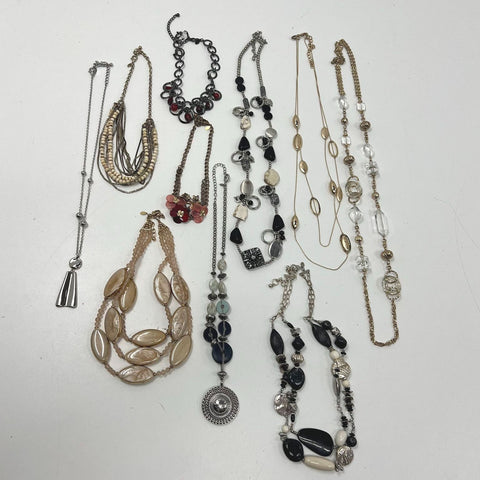 Chico's Modern Statement Beaded Costume Jewelry Necklace Lot of 12
