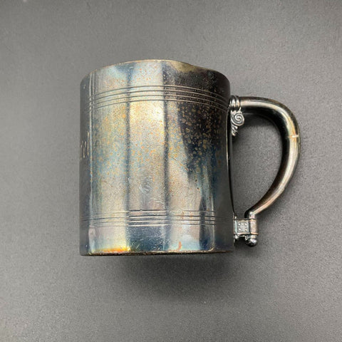 Antique Rogers & Bro Triple Plate 024 Silver Soldered Baby Cup Manuel