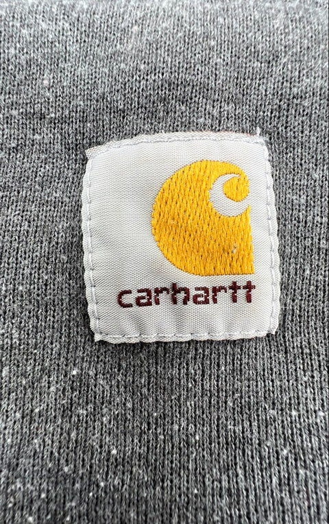 Lot of 2 Carhartt Hoodies Full Zip Pullover Grey Olive Workwear Sz XL