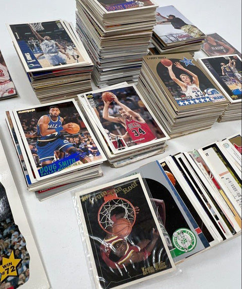 Basketball Card Lot 1990s NBA Fleer Hoops Upper Deck Approximately 250 Cards