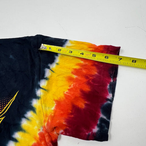 Liquid Blue AC/DC Angus Young Tie-Dye Rock Band T-Shirt Sz L