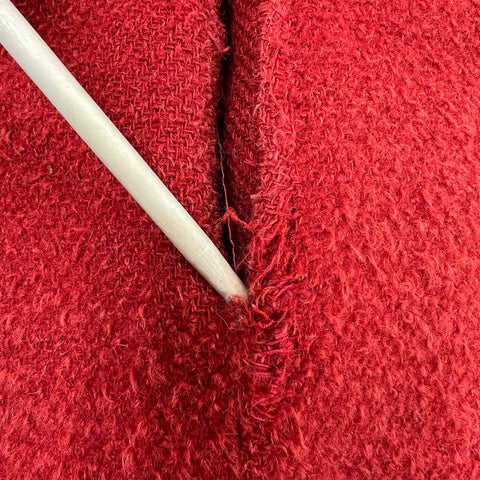 Vintage Oscar de la Renta Rust Wool Alpaca Zip Sweater Jacket Women's XL