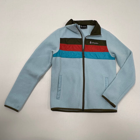 Cotopaxi Abrazo Light Blue Colorblock Full Zip Fleece Jacket Women's XS