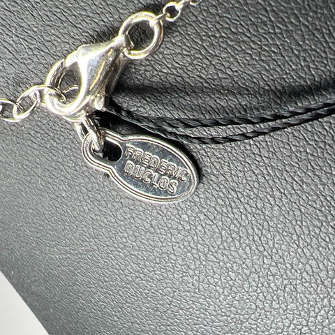 Frederic Duclos Sterling Silver Blue Gemstone Necklace NWT 6.07g