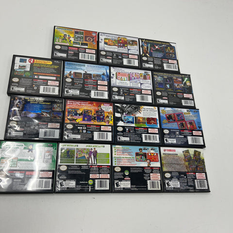 Nintendo DS Official Game Cases & Manuals 16pc Lot Pokemon Star Wars