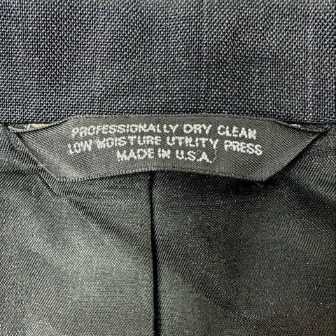 Vintage 90s Evan Picone Men's Black Pinstripe Suit Jacket Blazer Made in USA 46R