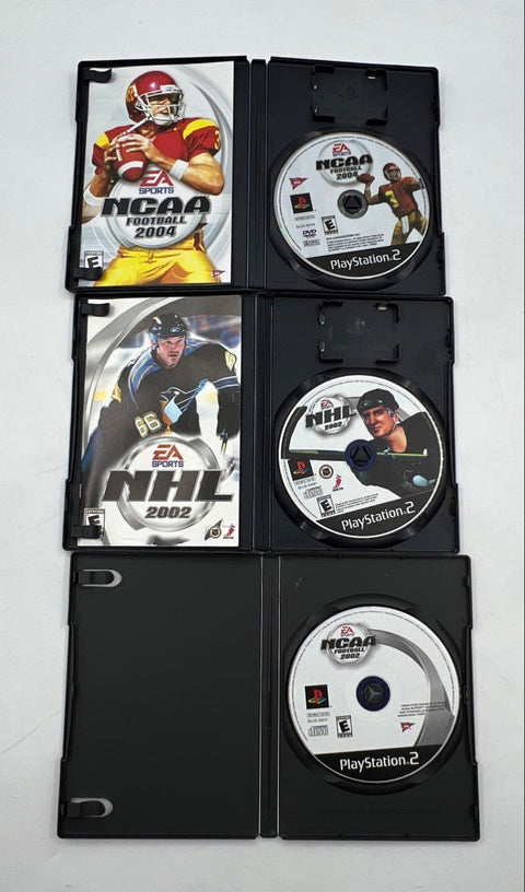 Madden 2005 NCAA 2004 9 Game Lot Sony PlayStation 2 PS2 Not Tested Sold As-Is