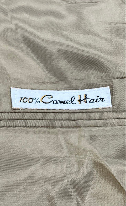 Vintage 80s Sulgrave 100% Camel Hair Blazer Sport Coat Parsow's Omaha Sz 42