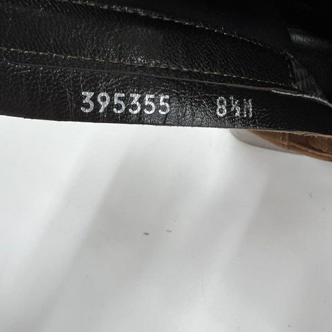 Aquatalia Faria Brown Suede Stretch Ankle Boots Block Heel Italy Size 8.5