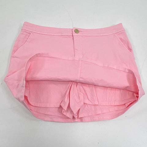 Lilly Pulitzer Women's Pink Mini Skort Stretch Twill A-Line Size 10