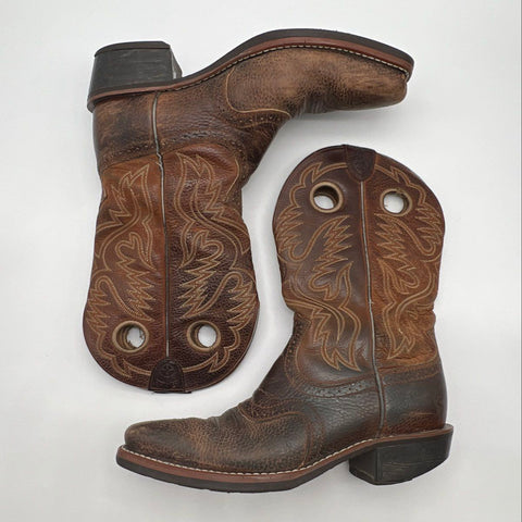 Ariat 34824 Distressed Brown Leather Western Cowboy Boots Men's Size 11 D