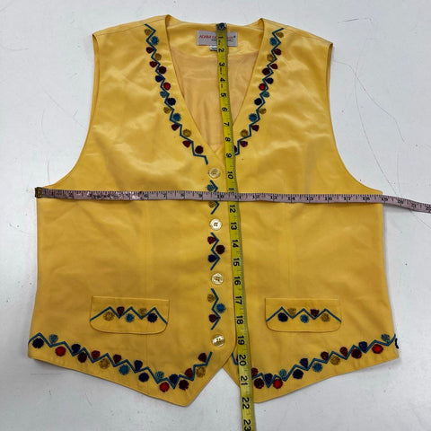 Vintage 80s Adam Douglass Adrianna Papell Silk 3 Pc Shorts Vest Blouse Set