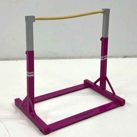 American Girl Doll Uneven Bars Set Gymnastics Playset Accessory Purple