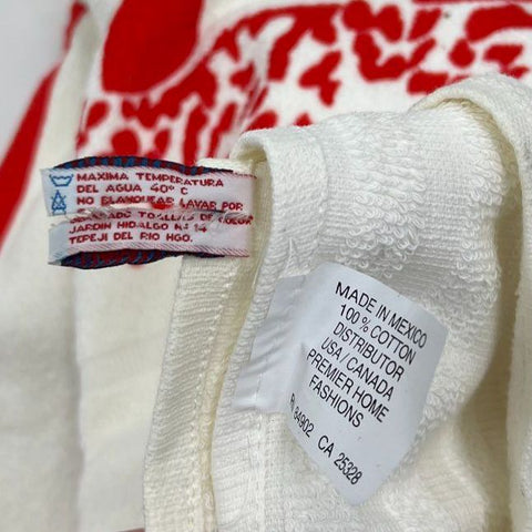 La Josefina Vintage Pin-Up Girl Beach Towel Private Cabana Stripe Cotton