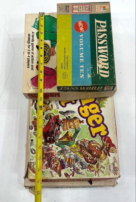Vintage 70s Board Game Lot of 4 Parker Brothers Milton Bradley Payday Scavenger