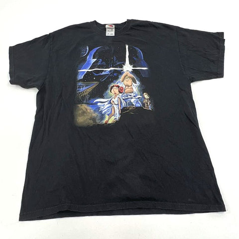 Vintage 2001 Family Guy Star Wars Parody T-Shirt Double Stitch Sz XL