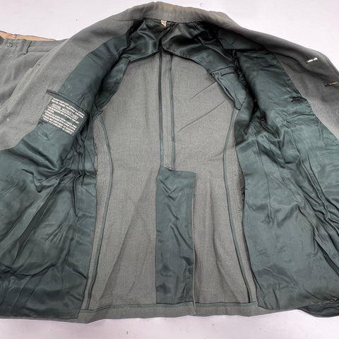 Vintage 1956 US Army Green 44 Wool Serge Uniform Jacket 39S Pants 32x34