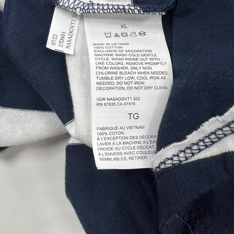 NWT Nautica Navy Blue White Striped Rugby Polo Drop Waist Dress Women's XL