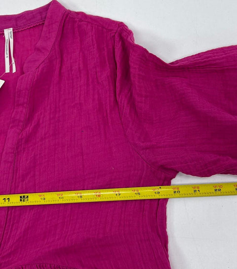 NWT Anthropologie The Kallie Pink Flowy Gauze Tunic Dress Women's M