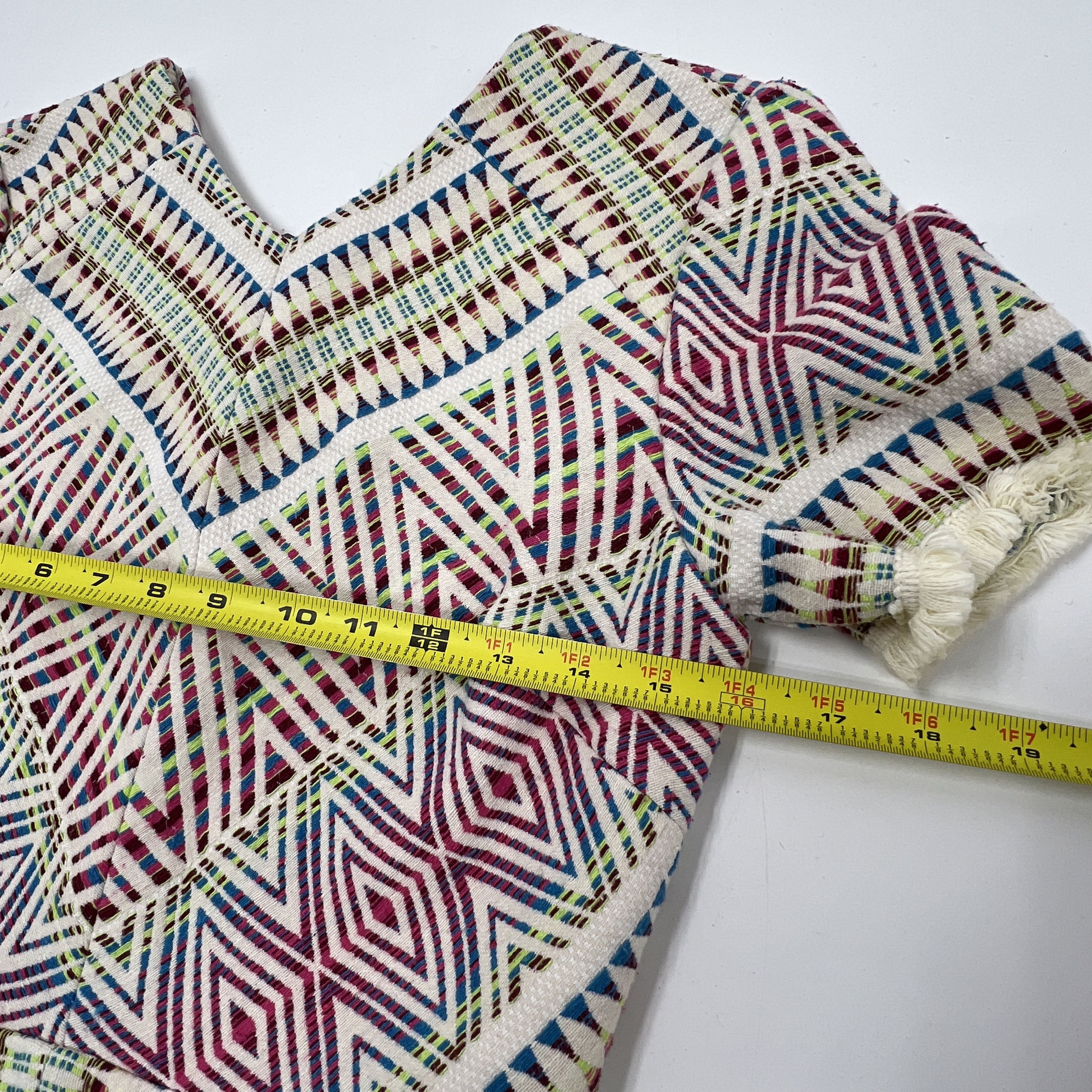 Adelyn Rae Raw Woven Jaylene Shift Dress Multicolor Size Small