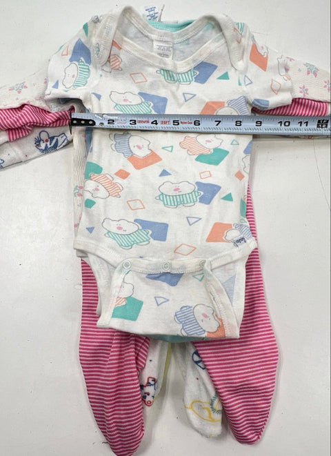 Vintage 90s Gerber Baby Onesies Sleepers Lot 9pc Made USA Sz Small