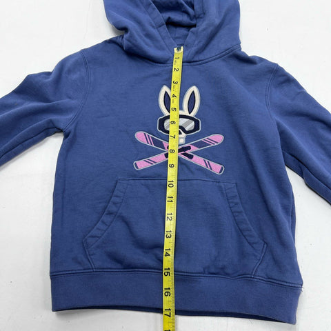Psycho Bunny Boys Blue Ski Logo Hoodie and Joggers Sweatpants Set Size 5-6