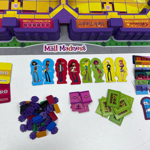 Milton Bradley Mall Madness 2005 Talking Electronic Shopping Board Game
