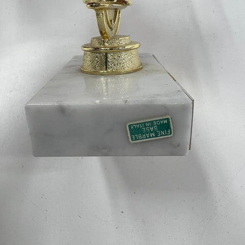 Vintage Trophy Lot 1963 Gun Club 1980s Softball Baseball MCM Marble Base